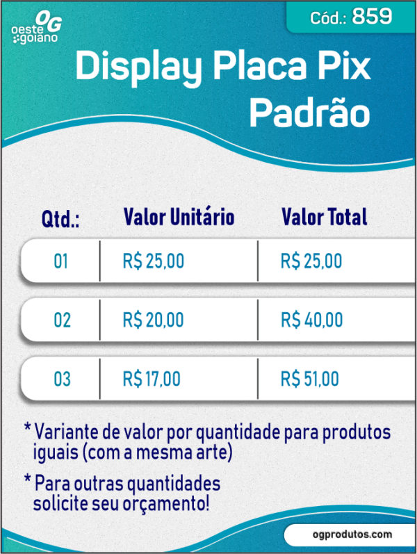 Display Placa PIX Padrão - Image 4