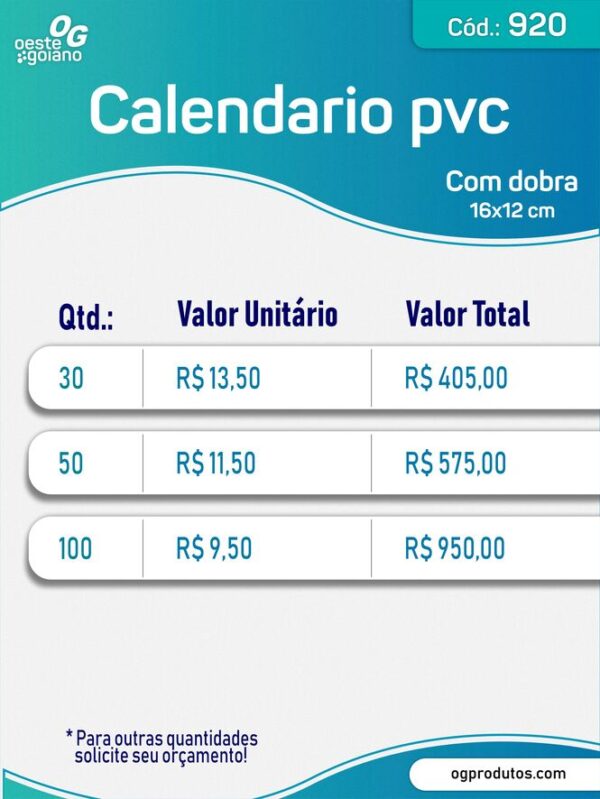 Peça PVC com Dobra + Adesivo - Calendário Casinha de Mesa Cd. 920 - Image 4